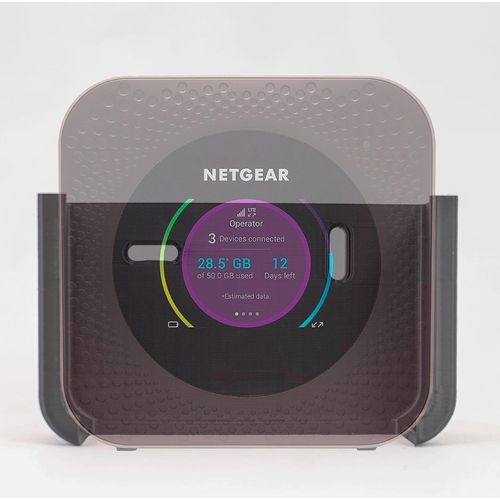 anwxai-| Fixation Murale Stable Pour Routeur Netgear | Avec 2 Vis Et 2 Chevilles | En Plastique Biodégradable | Avec Montage Facile(M1 M2 M5)
