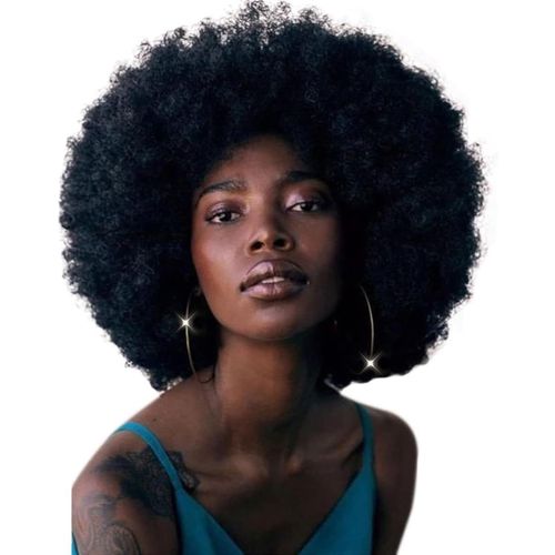 Anwxai-Perruques Afro Bouclées Pour Femmes Noires-Perruque Synthétique Douce Et Bouclée-Courte Et Énorme-Pour Femme-Usage Quotidien Et Costume De Cosplay 