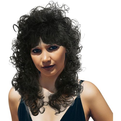 Anwxai-Perruque Pour Femmes-Noire,Déguisement Années 80,Disco,Fête À Thème,Halloween,Carnavals