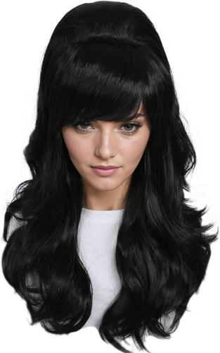 Anwxai-Perruque Pour Homme Noir Cheveux Courts Et Ondulés Avec Frange Synthétique Pour Cosplay