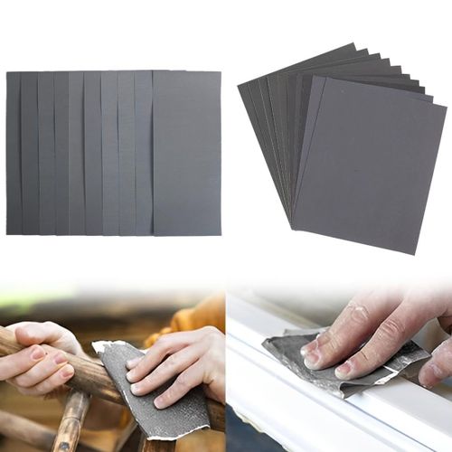 anwxai-30 Pcs Papier De Verre Carrosserie Papier Abrasif 320 À 3000(23X9.3Cm)Et 150 À 2000(28X11.5Cm)Fin Papier A Poncer À Sec Et À L'Eau Pour Polir Le Métal Le Mois Meubles Pierre Peinture
