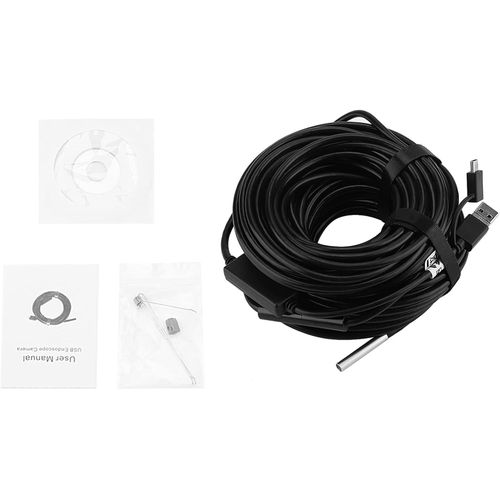 anwxai-Endoscope Usb,Caméra D'Inspection De Fortune 20M,Caméra De Serpent Imperméable Hd 720P Avec 6 Led Réglables,Otg Compatible Pour Les Smartphones Androids