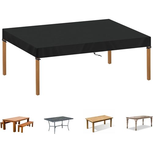 Anwxai-Housse De Plateau De Table Housse Protection Table De Jardin Exterieur Housse De Protection Salon De Jardin Imperméable Tissu Oxford 420d Coupe-Vent Protection Meuble Extérieur 180x90x15cm