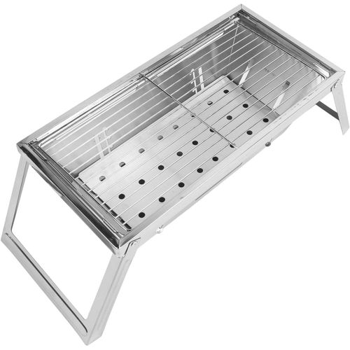 anwxai-Barbecue Pliant À Charbon De Bois,Barbecue Portable,Table De Bureau,Barbecue Extérieur En Acier Inoxydable,Pour La Cuisine En Plein Air,Le Camping,Les Pique-Niques,La Plage
