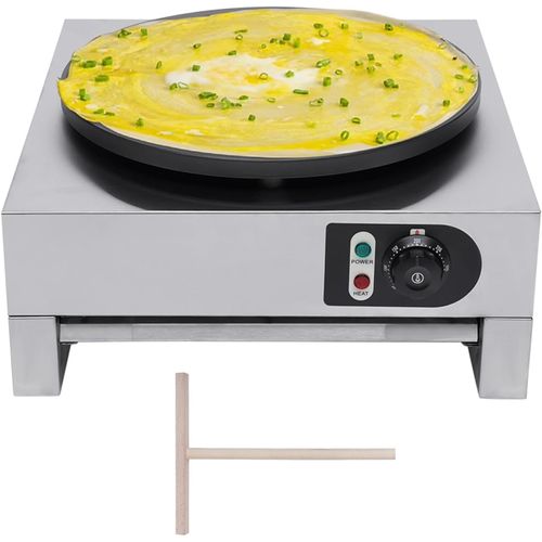 anwxai-Crêpière Électrique Et Appareil À Crêpes De 40 Cm De Diamètre Avec Contrôle De La Température De 50 À 300 °C Pour Cafés,Restaurants Et Snack-Bars