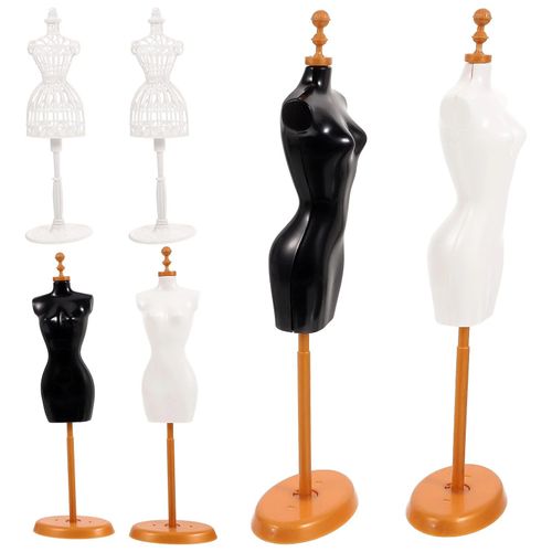 Présentoir à Vêtements, Porte-cintre pour Robe, Mannequin, Modèle de Décoration de Maison, Ornement Miniature, 6 Pièces