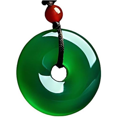 Anwxai-Collier En Jade Élégant Et Accrocheur Pour Femmes Et Hommes,Pendentifs En Pierre Naturelle Et Exquise
