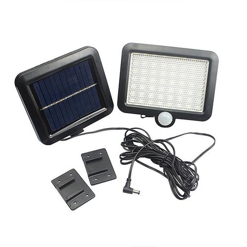 Applique Murale Solaire À 56 Led Avec Détecteur De Mouvement ¿ Éclairage Extérieur Écologique Pour Porche, Jardin Et Terrasse