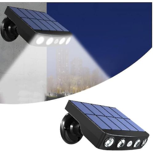 Lampe De Jardin Led À Détecteur De Mouvement À Énergie Solaire ¿ Lampe De Sécurité Extérieure Étanche Avec Contrôle Intelligent