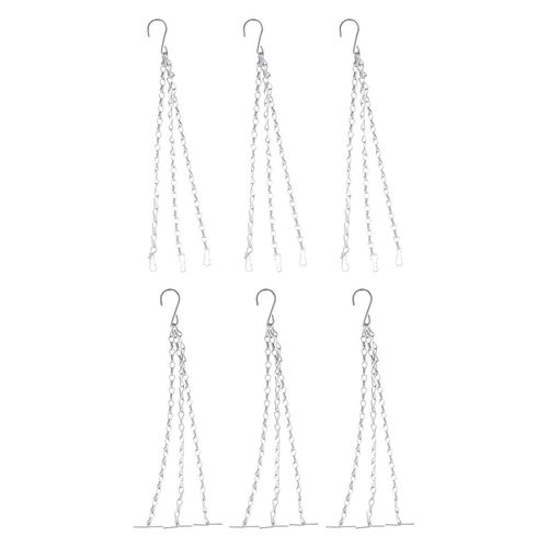 Lot de 6 crochets de suspension en fer durable pour pots de fleurs, pour l'intérieur et l'extérieur ¿ Parfaits pour les balcons, les fenêtres, etc.