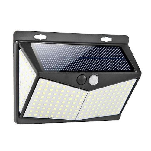 Applique Murale D'extérieur Solaire 208 Led Avec Détecteur De Mouvement ¿ Éclairage Décoratif Étanche Pour Allées Et Jardins