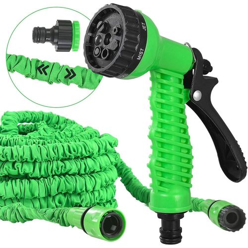 Tuyau d'arrosage extensible de 30 m avec 7 réglages de jet : une solution d'arrosage flexible, sans pli et peu encombrante