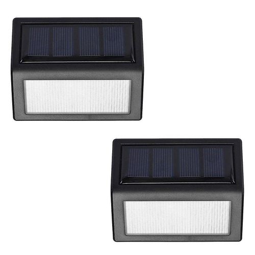 Lot De 2 Lampes Solaires Pour Allées ¿ 6 Lampes De Jardin À Led Pour Marches, Terrasses Et Clôtures ¿ Économes En Énergie Et Faciles À Installer