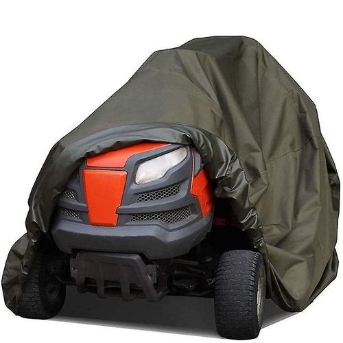 Housse de protection imperméable et robuste pour tondeuse à gazon et tracteur de jardin ¿ Résistante aux intempéries, protection UV, facile à installer, 182 x 111 x 116 cm