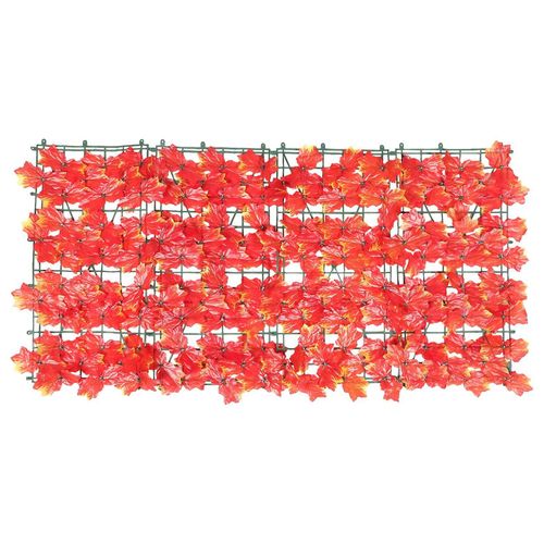 Clôture décorative en feuilles d'érable artificielles pour jardin et balcon - Brise-vue, design durable et réaliste