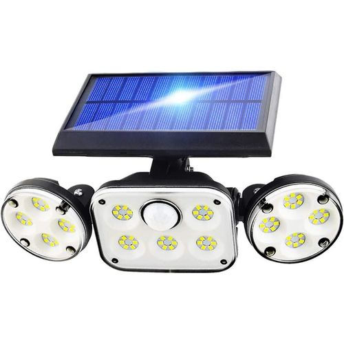 Lampe Solaire Extérieure 78 Led Avec Détecteur De Mouvement - Éclairage De Jardin Rotatif 360°