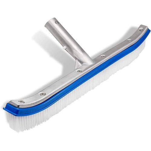 Brosse robuste pour carrelage mural de piscine de 45,7 cm (18 po) ¿ Aluminium et nylon durables pour un nettoyage facile des piscines, salles de bain et autres espaces.