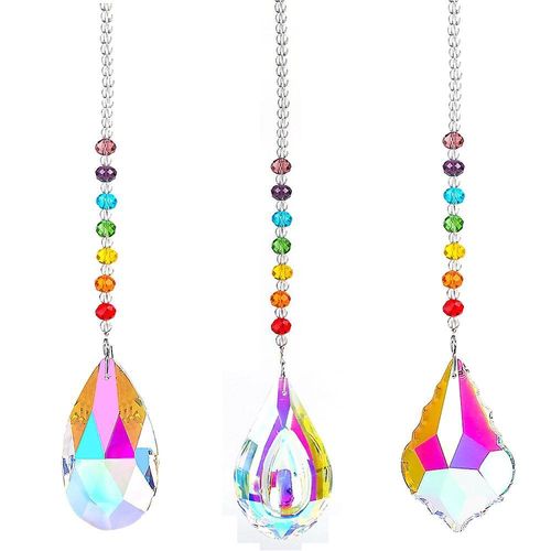Prisme En Boule De Cristal ¿ Créateur D'arc-En-Ciel Pour Lustre, Jardin, Fenêtre Et Décoration Intérieure ¿ Idée Cadeau Exquise
