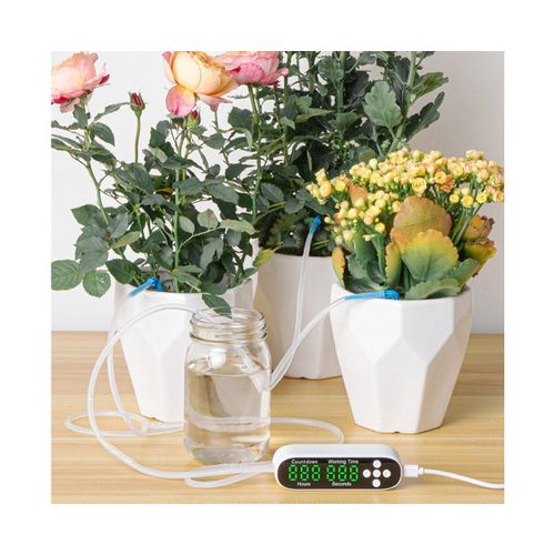 Système d'arrosage automatique intelligent pour plantes - Programmateur d'arrosage pour la maison, le jardin, le bureau et plus encore