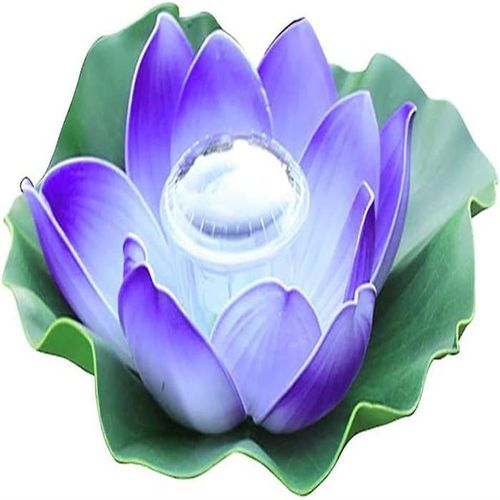 Lanterne Led Flottante Solaire Étanche En Forme De Lotus Pour Bassins De Jardin ¿ Magnifique Éclairage Décoratif Pour Mariages Et Événements