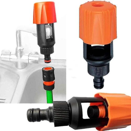 Raccord de tuyau d'arrosage universel pour robinet de cuisine - Compatible avec la plupart des robinets, protection en caoutchouc durable, installation facile