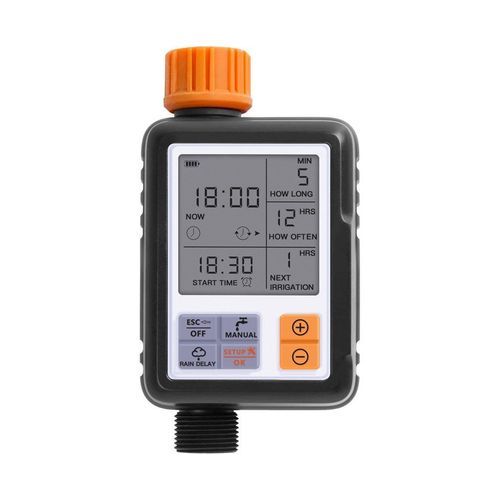 Minuterie d'arrosage automatique numérique pour jardin - Programmation personnalisable, étanche, facile à utiliser