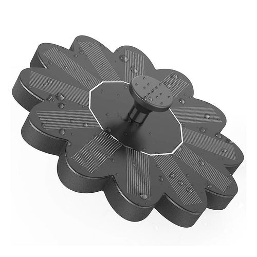 Fontaine solaire pour bain d'oiseaux - 5 jets, hauteur d'eau de 110 cm, alimentée par l'énergie solaire, idéale pour la décoration de jardin