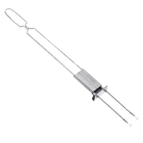 Fourchette à barbecue en acier inoxydable en forme de U - Outil de barbecue durable pour la viande, les ailes de poulet et les gigots d'agneau - Antirouille et facile à nettoyer