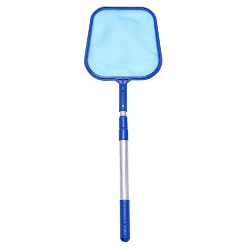 Épuisette télescopique durable pour piscines, bassins et fontaines. Nettoyeur en plastique léger.