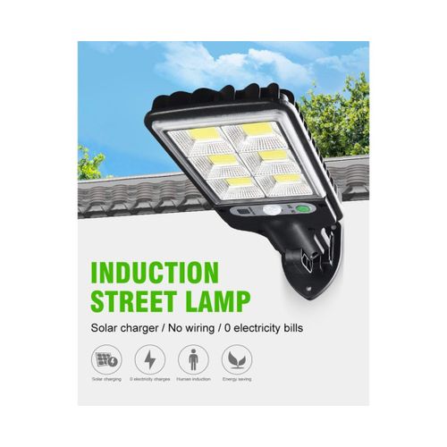 Lampadaire Solaire D'extérieur 25 W Avec Capteur Étanche Et Support Rotatif - Lampe De Jardin Led Ip65