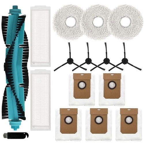 Kit d'accessoires compatible avec pour les aspirateurs robots 11090 - brosse à rouleau, filtres, chiffons de vadrouille