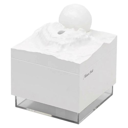 Diffuseur d'arômes, humidificateur à brume fraîche, lampe de lune LED, diffuseur d'arômes d'huiles essentielles et veilleuse, blanc