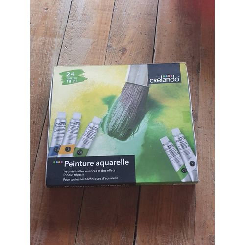 Crelando Peinture Aquarelle 24 Tubes De 18ml