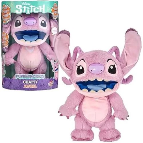 Peluche Interactive - DISNEY - Angel - 100+ Sons et Mouvements - Fonction Marionnette - 6 Ans et Plus