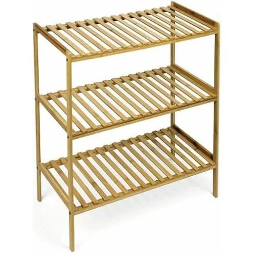 Étagère - Confortime - Naturelle En Bambou - 70 X 35 X 76,2 Cm - 2 Unités - Multicolore