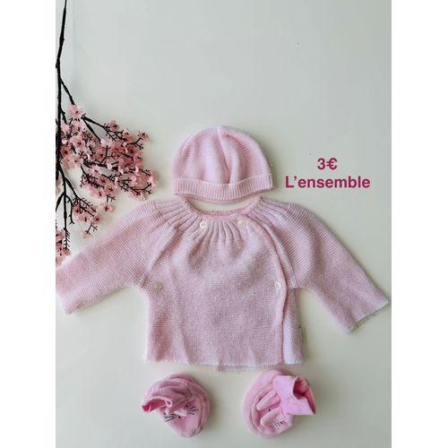 Brassière Naissance Bébé Fille P¿Tit Bisou
