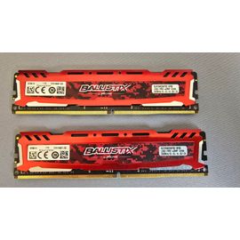 Micron Ballistix Sport LT Red 2X16GB DDR4 PC2400