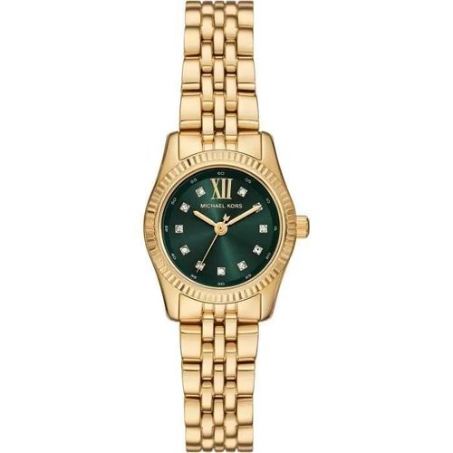 Montre Femme Michael Kors Lexington Mk4842 Dorée / Vert Émeraude 26mm