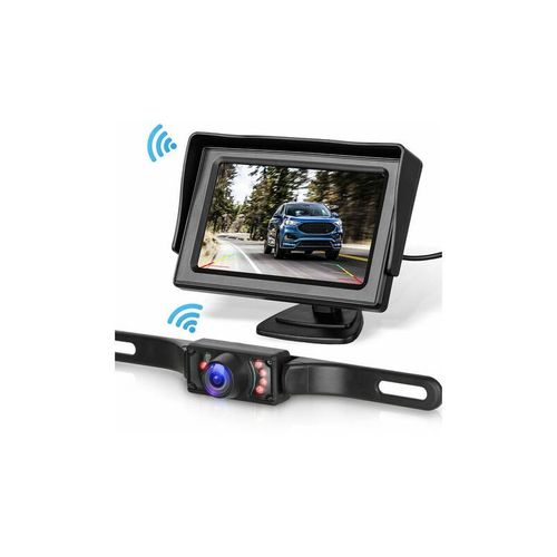 Kit De Système De Caméra De Recul Sans Fil Pour Voiture Camion Fourgonnette Pick-Up Camping-Car 4.3 Système De Recul De Vue Arrière De Moniteur