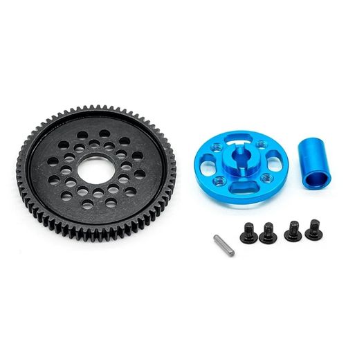 Jeu D'engrenages En Métal Haute Vitesse, 54500 68t, Engrenage Droit Et Support D'engrenage Pour Tamiya Tt-02 Tt02 1/10 Rc, Pièces De Mise À Niveau De Voiture