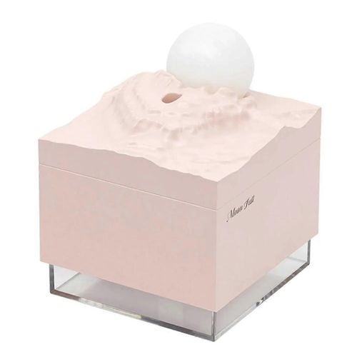 Diffuseur d'arômes, humidificateur à brume fraîche, lampe de lune LED, diffuseur d'arômes d'huiles essentielles et veilleuse, rose