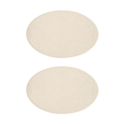 Set De Table Rétro En Pu Tapis D'isolation Ovale De Style Français Européen Ins Tapis De Table À Manger Occidental Imperméable Et Résistant À L'huile Home G