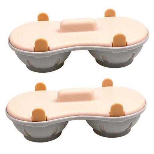 Moule À Oeufs Cuit Au Micro-Ondes Récipient À Vapeur Boîte D'oeufs Cuits À La Vapeur Oeufs Orange