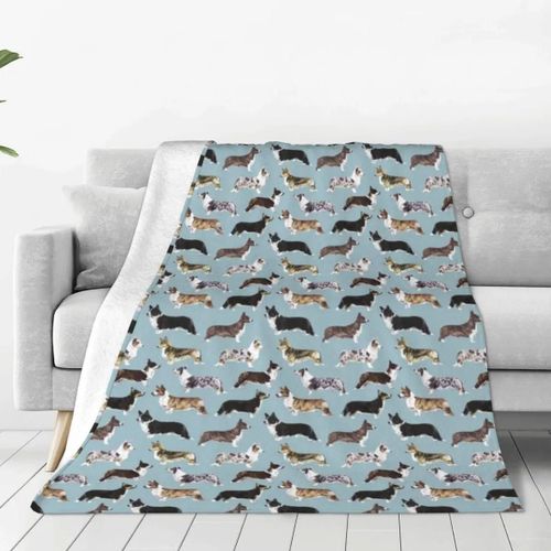 Me Revoilà Tout Seul, Couverture Douce Et Chaude, Cardigan Gallois, Chien Corgi, Couverture De Camping, Couvre-Lit En Flanelle Amusant, Housse De Canape-Lit