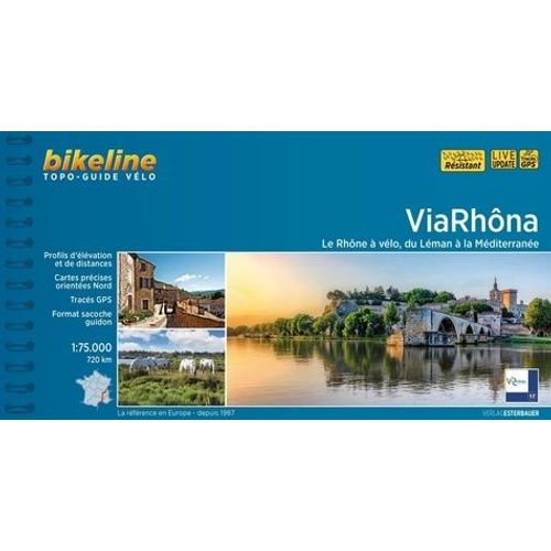 Viarhôna - Le Rhône À Vélo, Du Léman À La Méditerranée - 1/75 000