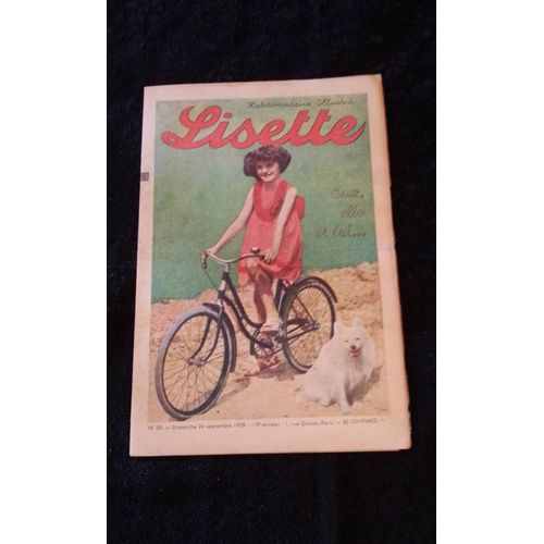 Revue Lisette Numéro 39 Du Dimanche 24 Septembre 1939