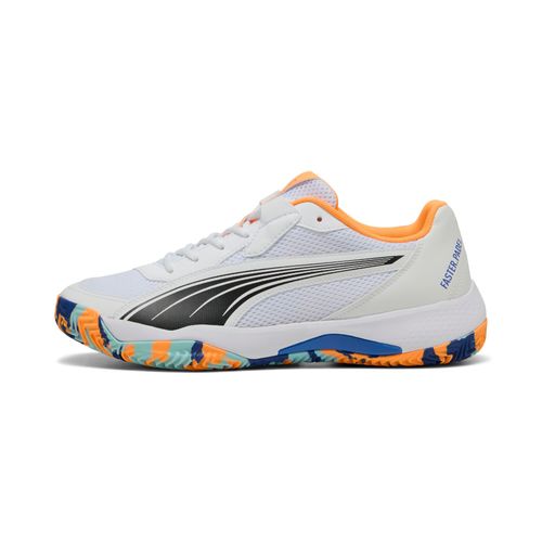 Puma Chaussures De Padel Nova Court, Chaussures, Blanc/Noir/Vivid Bleu, 42
