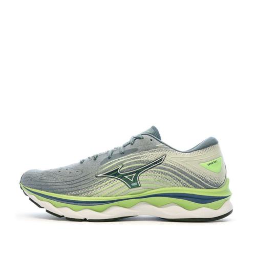 Chaussures De Running Gris/vert Mizuno Wave Sky 6