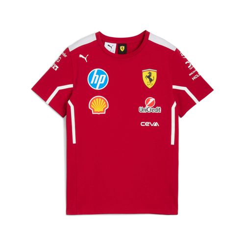 T-Shirt Team Scuderia Ferrari Hp 2025 Enfant Et Adolescent