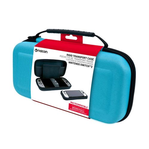 Nacon Pochette De Transport Rigide - Compatible Nintendo Switch 2, Oled & Lite | Coloris Bleu